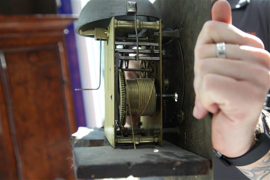 Thomas Ingram of London. An early 18th century walnut and seaweed marquetry eight day longcase clock, H.7ft 2in.